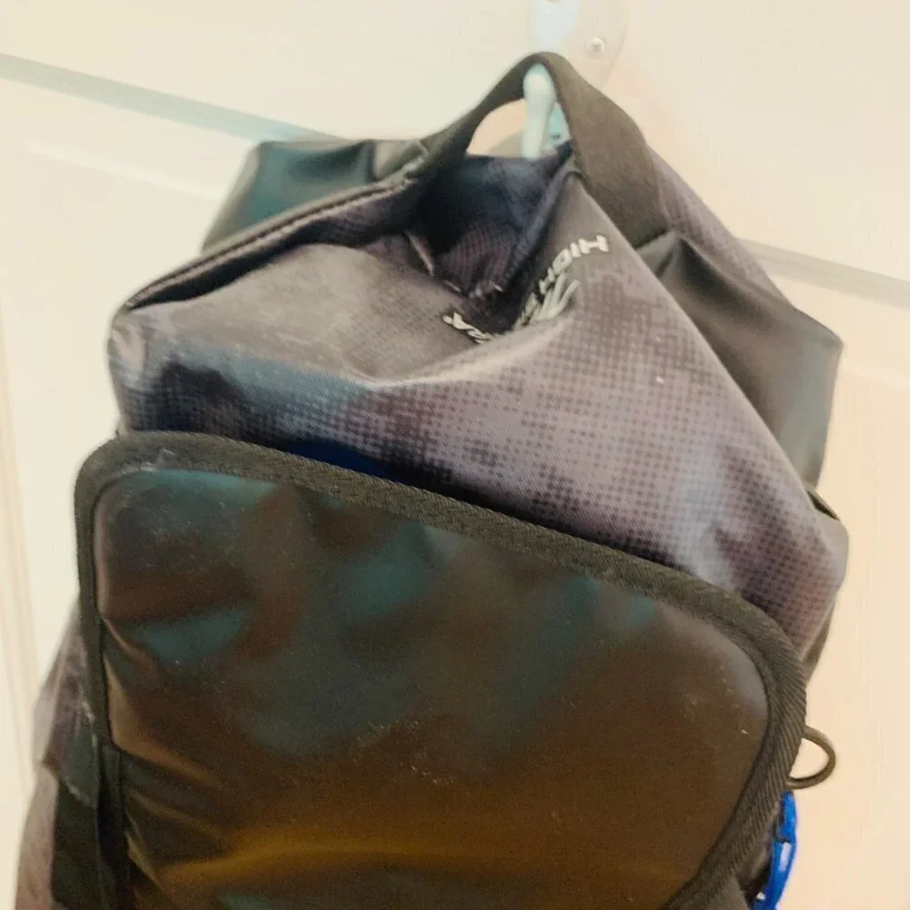 50L High Sierra Water Resistant CONVERTIBLE Travel Backpack or Duffel -Grey/Blue